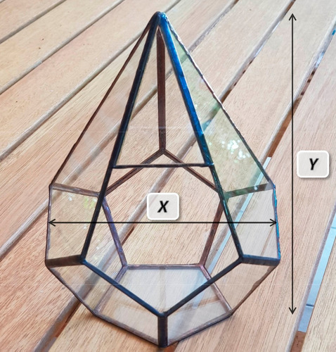 Imagen 1 de 2 de Kit De Vidrios Para Armar Terrario-fanal-vitaux-tiffany M-1c