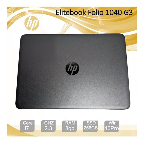 Hp Elitebook 1040 G3, I7, Ram 8gb, Disc 250gb, Win 10 Ag