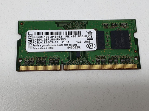 Memória Notebook Ddr3 Ram 4gb Pc3l-12800s 