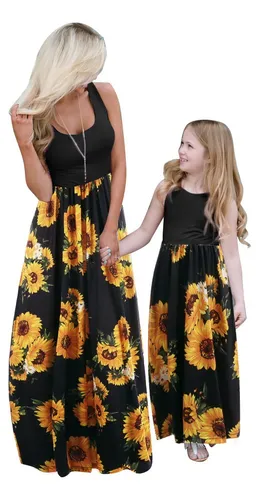 Vestidos Madre E Hija Modernos Casuales Cortos Largos - U$S 0,01