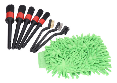 Juego De 9 Brochas Para Decoración De Coches Para Limpiar Ru