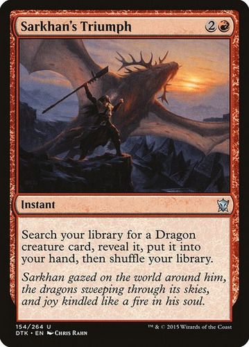 Magic Sarkhan's Triumph Dragons Of Tarkir