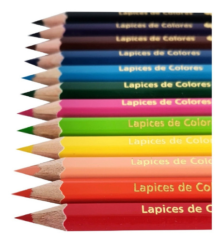 Set De 12 Lápices Cortos