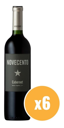 Imagen 1 de 1 de Vino Novecento Cabernet Sauvignon 750 Ml X6