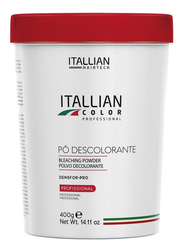 Kit Descolorante Itallian Color Professional Descolorante em Pó Itallian Golden Silk tom branco 400 mL