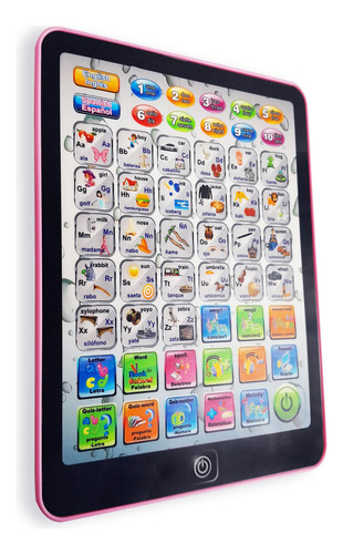 Tablet Aprendizaje Didáctica Educativa Inglés/español - 8145 Rosa