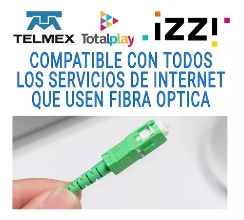 Cable Fibra Optica Para Modem Telmex, Total Play, Izzi