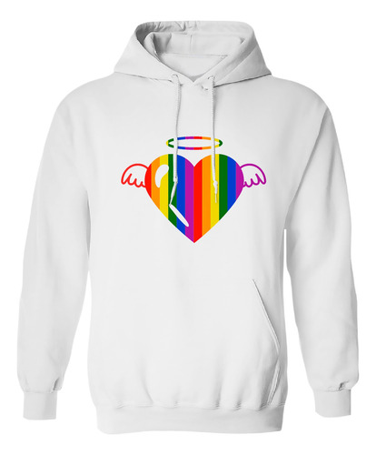 Sudadera Con Gorro Corazón Arcoiris Lgtb