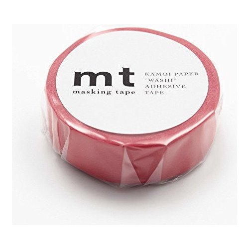 Mt Solids Washi Paper Masking Tape 3/5 X 33&#39; Rojo (...