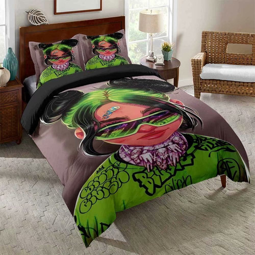 Billie Eilish Queen Size Bedding Set 3-piece