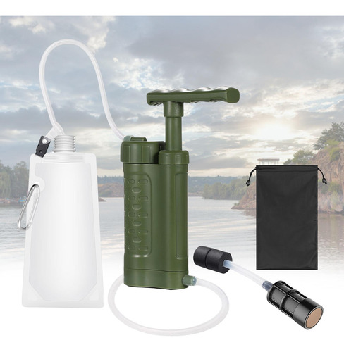 Filtro De Agua De Paja De Supervivencia Purificador De Verde