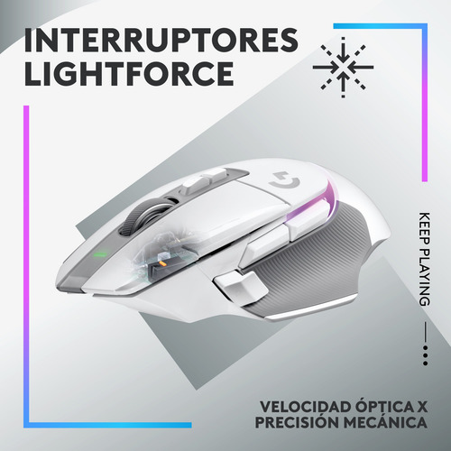 Mouse Inalámbrico Logitech G502 X Plus Lightspeed Rgb Gaming