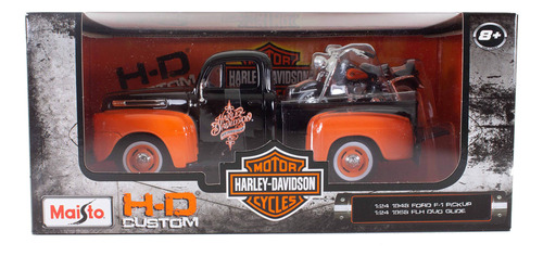 Maisto Wb Harley Davidson Ford Pick Up Flh Duo Glide
