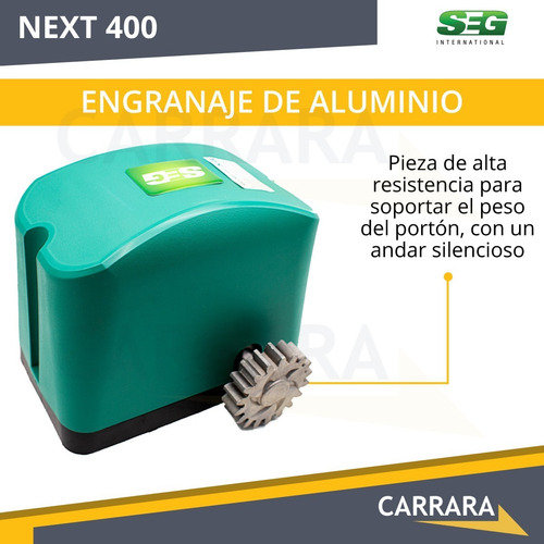 Kit Motor Portón Automático Corredizo 400 Seg Control Remoto