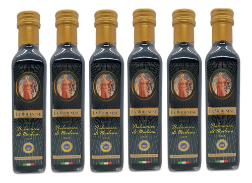 Aceto Balsámico Igp 250ml X 6 Botellas Importado Italia