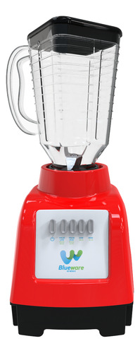 Licuadora Blueware Bted-pack-bw2-r 1.25l Rojo + 3 Acc.