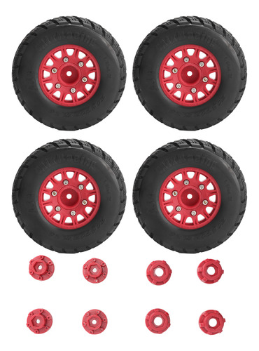 Neumáticos De Goma Rc Truck, 4 Unidades, 1/10, De Plástico C