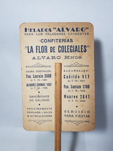 Imagen 4 de 7 de Antiguos Abanicos Infantiles Publicitarios Lote X2 Mag 59079