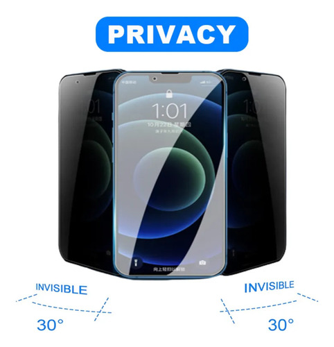 Película 3d Privacidade iPhone 7 8 X Xr 11 12 13 14 Pro Max