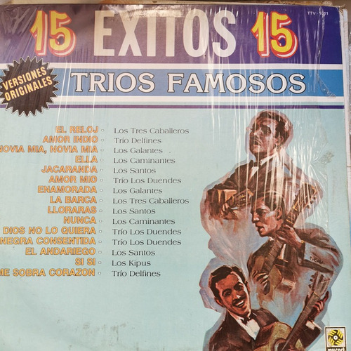 Disco Lp:trios Famosos- 15 Exitos D Triosss