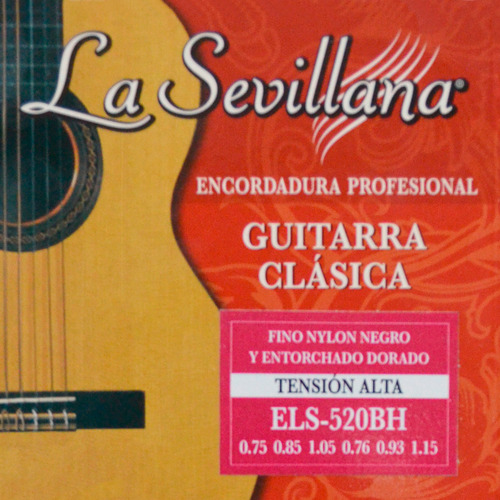 Jgo. De Cuerdas De Nylon Para Guitarra Clásica, Nylon Negro,