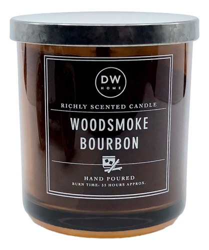 Dw Home Vela Perfumada Woodsmoke Bourbon