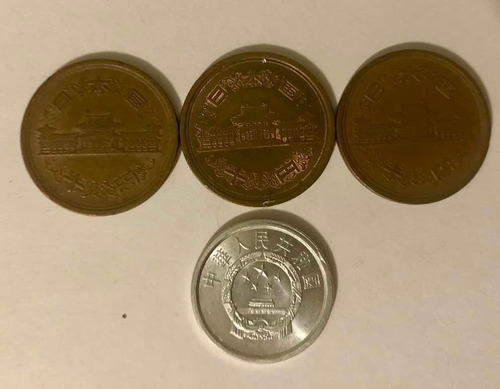 Lote Monedas Yen Japón 1982