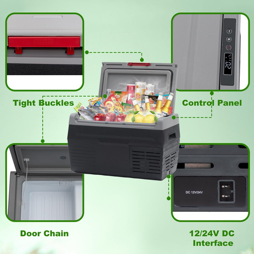 Refrigerador/congelador Portátil De Coche De 12 Voltios, Ref
