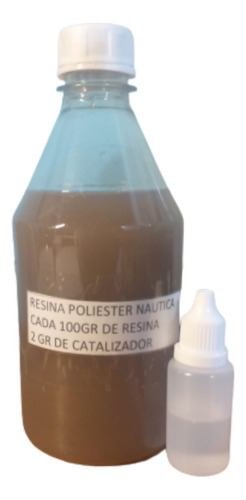 Resina Poliester 500 Grs + Catalizador Correspondiente