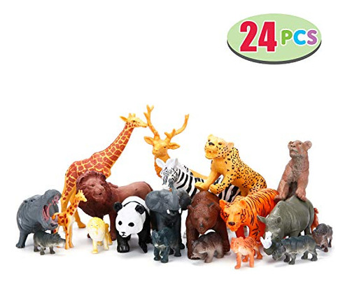 Jumbo Safari Animales Figuras, Realista Grande Zoológico Sil