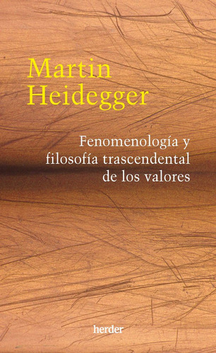 Libro Fenomenologia Y Filosofia Trascendental De Los Valo...