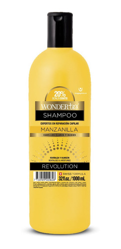 Shampoo Y Máscara Wonder Tex Revolution Manzanilla
