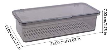 Set De 3 Bandejas De Almacenamiento De Cubiertos Con Tapa
