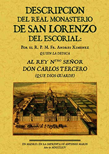 Libro Descripcion Del Real Monasterio Del Escorial De Fr And