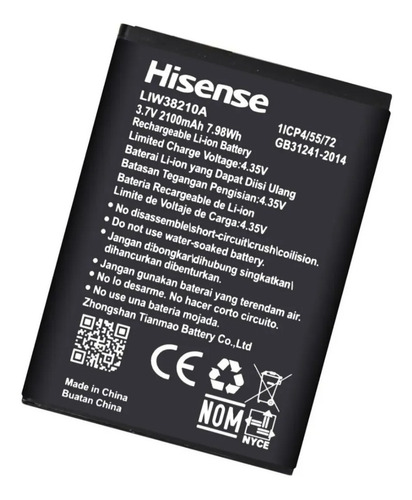 Bateria Pila Hisense U965 T965 Liw38210a 2100mah Envio Grati