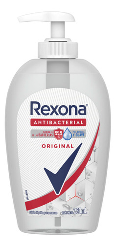 Jabón Líquido Rexona Antibacterial Original X 250 Ml