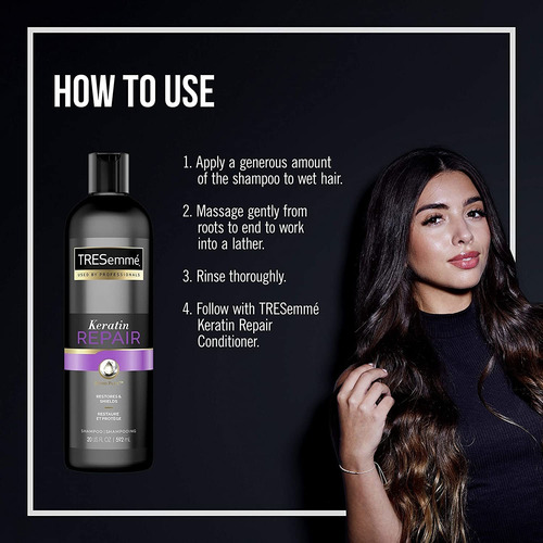 Imagen 4 de 5 de Tresemmé Champú Para Reparación De Queratina Del Cabello Dañ