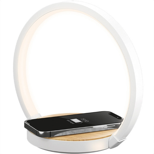 Lampara Velador Carga Inalambrica Telefono 5w Luz Dimeable