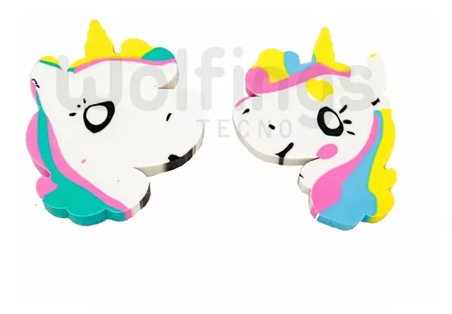 Mini Gomas de borrar Unicornio con diferentes diseños - Wakabanga