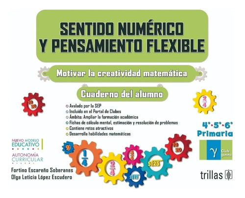 Sentido Numérico 4 5 6 Primaria Cuaderno Alumno Trillas