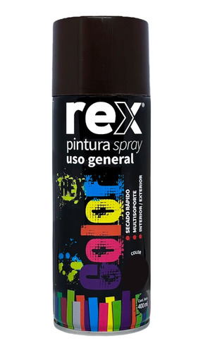 Pintura Spray General Color Marron 400 Ml Rex 60013