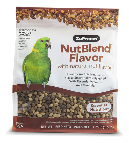 Zupreem Alimento Nutblend Guacamaya, Amazona, Cacatú, Loro 1