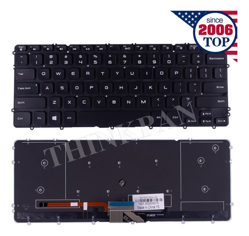 New Us Laptop Keyboard With Backlit For Dell Xps 15 9530 Aab