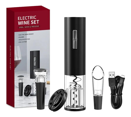 Zodoru Electric Wine Opener Gift Set Sgs-kp3-11888 With Foil