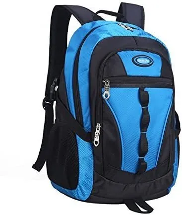 Mochila Escolar Deportiva Para Niños Y Niñas- Azul Y Negro