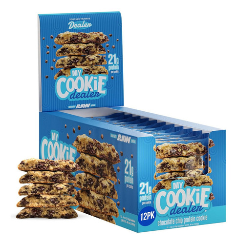 Raw Cbum My Cookie Dealer Chocolate Chip 12 Pk Cookie 113 Gr