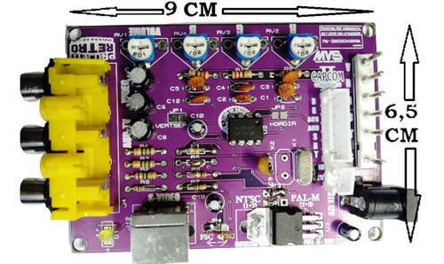 Conversor Video Rgb Games Para Video Composto Svideo Mvs/cps