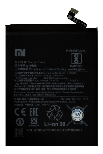 Bateria Pila Xiaomi Bn46 Redmi 7 Note 8 