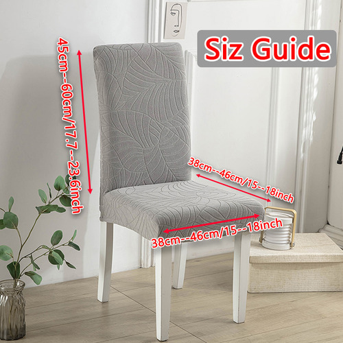 Funda De Silla Impermeable De Jacquard Elástico Para Comedor
