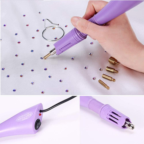 Aplicador Hotfix, 7 1 Hot Fix Strass Aplicador Wand Set...